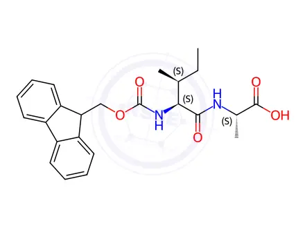 Chemical structure of Fmoc-Ile-Ala-OH