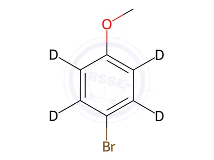 Chemical structure of 4-Bromoanisole-2,3,5,6-d4