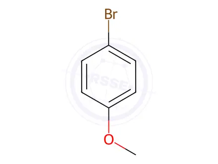 Chemical structure of 4-Bromoanisole