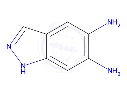 Chemical structure of 5,6-Diaminoindazole