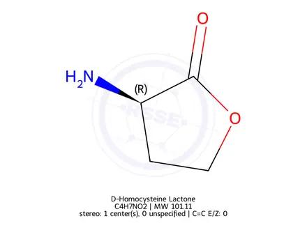 Chemical structure of D-Homocysteine Lactone