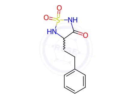 Chemical structure of 4-Phenethyl-1,2,5-thiadiazolidin-3-one 1,1-dioxide