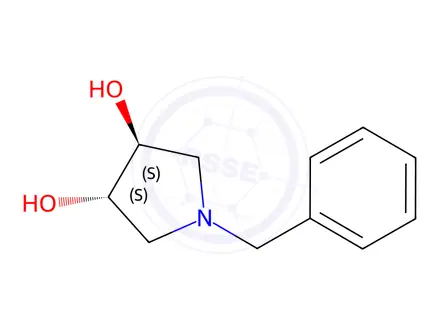 Chemical structure of (3S,4S)-(+)-1-Benzyl-3,4-pyrrolidindiol