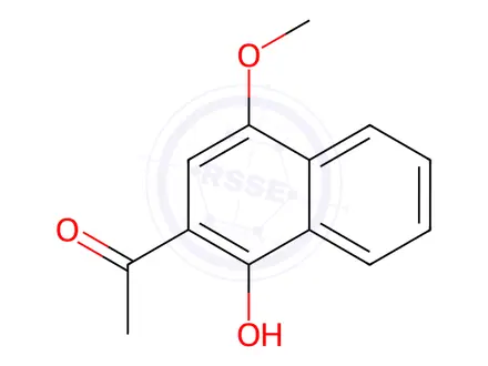 Chemical structure of 1-(1-Hydroxy-4-methoxynaphthalen-2-yl)ethan-1-one