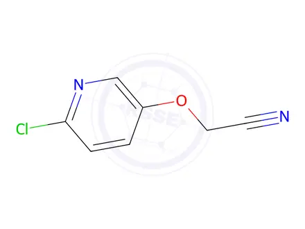 Chemical structure of 2-[(6-chloropyridin-3-yl)oxy]acetonitrile