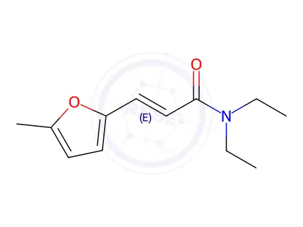 Chemical structure of n,n-Diethyl-3-(5-methylfuran-2-yl)acrylamide