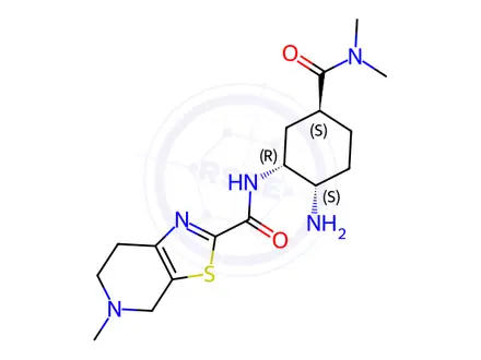 Chemical structure of (1R,2S,5S)-2-Amino Edoxaban