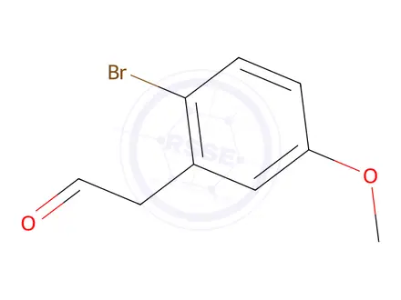 Chemical structure of 2-(2-Bromo-5-methoxyphenyl)acetaldehyde