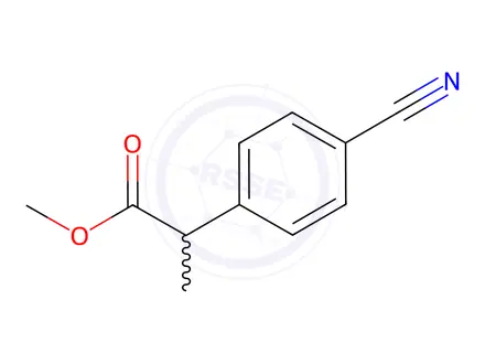 Chemical structure of Methyl 2-(4-cyanophenyl)propanoate