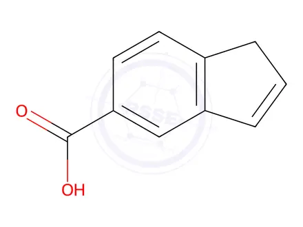 Chemical structure of INDENE-5-CARBOXYLIC ACID