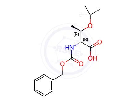 Chemical structure of Dicyclohexylamine N-((benzyloxy)carbonyl)-O-(tert-butyl)-D-allothreoninate
