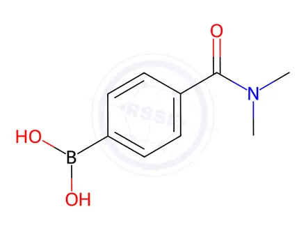 Chemical structure of 4-(N,N-Dimethylaminocarbonyl)phenylboronic acid