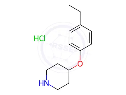 Chemical structure of 4-(4-Ethylphenoxy)piperidine hydrochloride