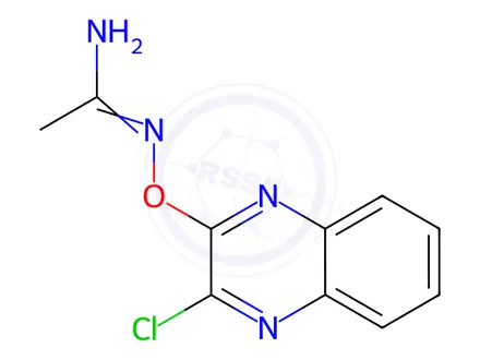 Chemical structure of N-((3-Chloroquinoxalin-2-yl)oxy)acetimidamide