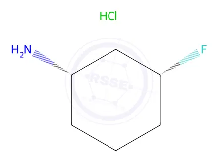 Chemical structure of (1S,3R)-3-fluorocyclohexan-1-amine hydrochloride