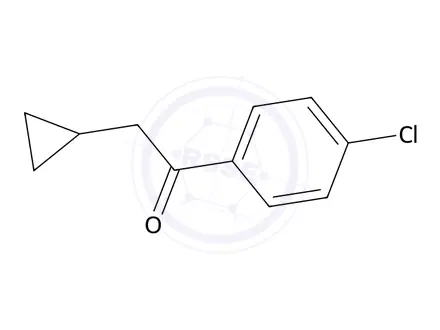 Chemical structure of 1-(4-Chlorophenyl)-2-Cyclopropylethanone