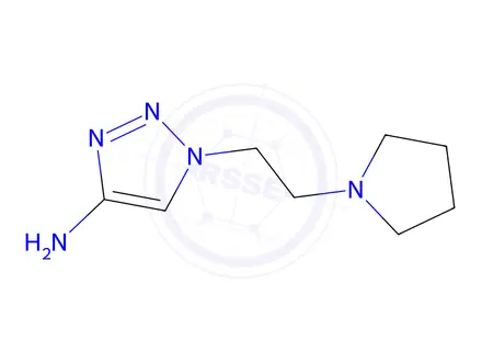 Chemical structure of 1-(2-(Pyrrolidin-1-yl)ethyl)-1h-1,2,3-triazol-4-amine