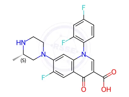 Chemical structure of Temafloxacin Impurity 2