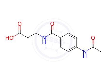 Chemical structure of N-[4-(Acetylamino)benzoyl]-β-alanine
