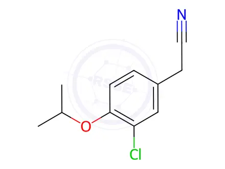 Chemical structure of 3-chloro-4-isopropoxyphenylacetonitrile