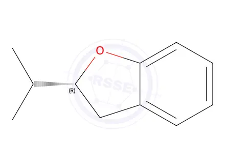 Chemical structure of (R)-2-Isopropyl-2,3-dihydrobenzofuran