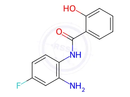 Chemical structure of Benzamide, N-(2-amino-4-fluorophenyl)-2-hydroxy-(9CI)