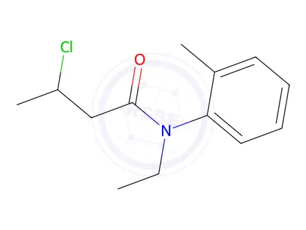Chemical structure of 3-chloro-N-ethyl-N-(o-tolyl)butanamide