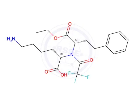 Chemical structure of N2-((R)-1-Ethoxy-1-oxo-4-phenylbutan-2-yl)-N6-(2,2,2-trifluoroacetyl)-L-lysine