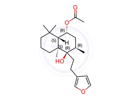 Chemical structure of Rotundifuran