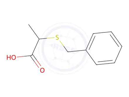 Chemical structure of 2-(benzylsulfanyl)propanoic Acid