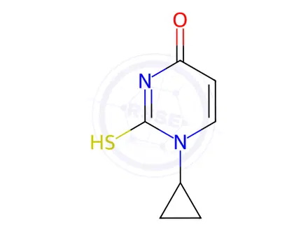 Chemical structure of 1-Cyclopropyl-2-sulfanyl-1,4-dihydropyrimidin-4-one