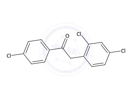 Chemical structure of 1-(4-Chlorophenyl)-2-(2,4-dichlorophenyl)ethan-1-one