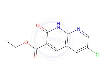 Chemical structure of Ethyl 6-chloro-2-hydroxy-1,8-naphthyridine-3-carboxylate