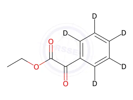 Chemical structure of Ethyl Benzoylformate-d5