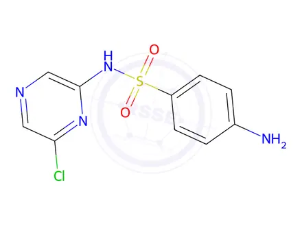 Chemical structure of Sulfaclozine