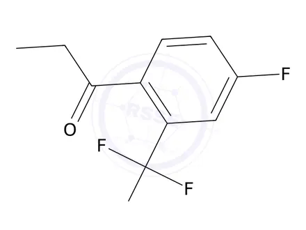 Chemical structure of 1-(4-Fluoro-2-(trifluoromethyl)phenyl)propan-1-one
