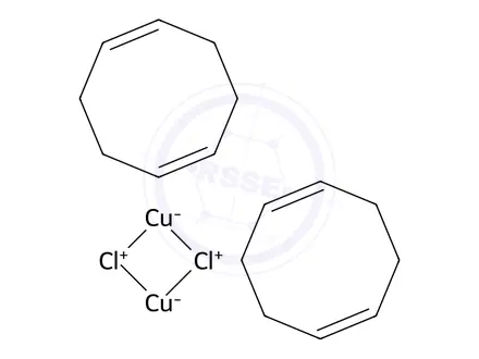 Chemical structure of [Cu(COD)Cl]2