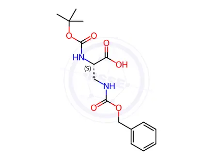 Chemical structure of BOC-N3-CBZ-L-2,3-diaminopropionic Acid