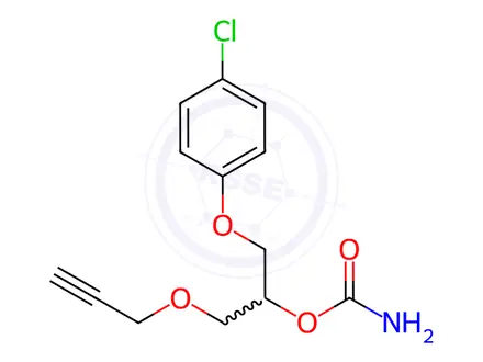Chemical structure of Chlorphenesin Carbamate Impurity 9