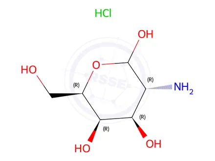 Chemical structure of Galactosamine Hydrochloride (1287722)