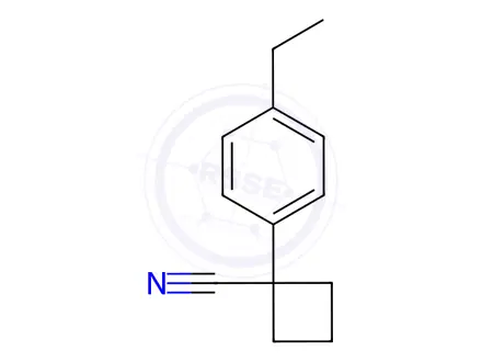 Chemical structure of 1-(4-Ethylphenyl)cyclobutane-1-carbonitrile