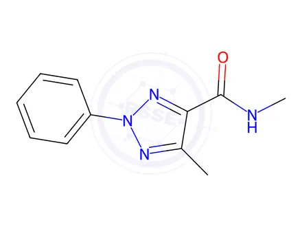 Chemical structure of N,5-Dimethyl-2-phenyl-2H-1,2,3-triazole-4-carboxamide