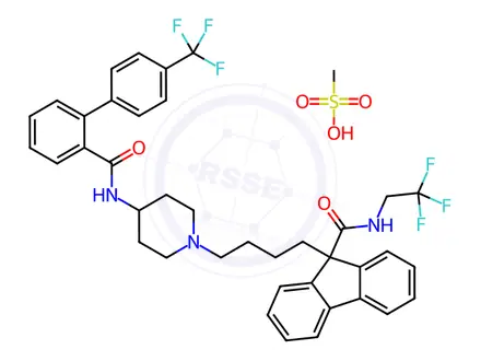 Chemical structure of Lomitapide Mesylate