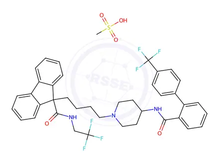 Chemical structure of Lomitapide Mesylate