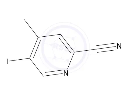Chemical structure of 5-Iodo-4-methylpicolinonitrile