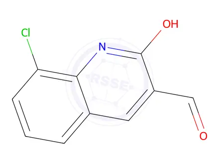Chemical structure of 8-Chloro-2-hydroxyquinoline-3-carbaldehyde