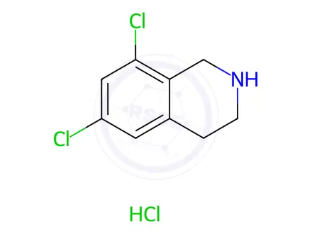 Chemical structure of 6,8-Dichloro-1,2,3,4-Tetrahydro-Isoquinoline Hydrochloride