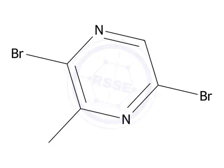 Chemical structure of 2,5-Dibromo-3-methylpyrazine