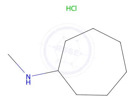 Chemical structure of n-Methylcycloheptanamine hydrochloride
