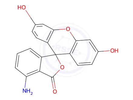 Chemical structure of Fluorescein Impurity 12 (Fluoresceinamine)